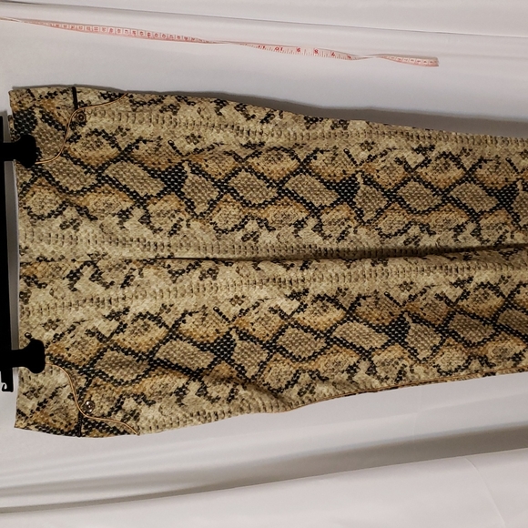 STQ golden snakeskin print trousers - Picture 2 of 14